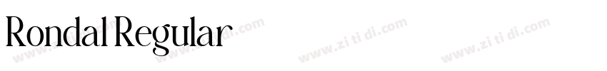 Rondal Regular字体转换 Rondal Regular字体转换
